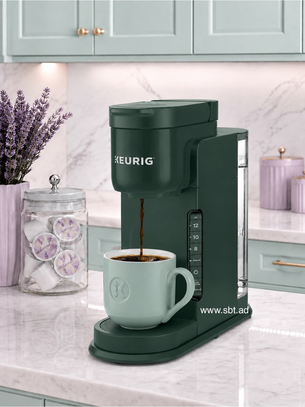 NEW Keurig K-Express Single Serve K-Cup Pod Coffee Maker 42 oz Reservoir Green + - Picture 3 of 12